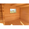 Casas de madera prefabricadas JACKALYN - HOBYCASA interior incoloro