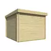 Oficina prefabricada rectangular PORTBOU - 300x350 cms - 40 mm - TRASERA