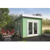 Oficina prefabricada rectangular PORTBOU - 300x350 cms - 40 mm - VERDE