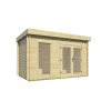 Oficina de madera LLORET - 400x250 cms - 40 mm - Frontal