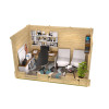 Oficina de madera LLORET - 400x250 cms - 40 mm - Oficina