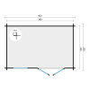 Oficina de madera LLORET - 400x250 cms - 40 mm - Plano