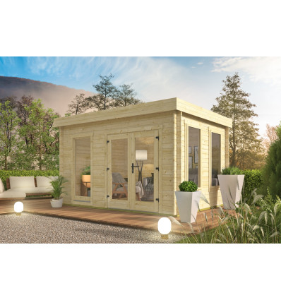 Oficina de madera moderna CULLERA - 400x300 cms - 40 mm - Portada