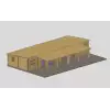 CASA DE MADERA LAS PALMAS 50M2 - 44MM - UNIÓN PORCHE