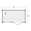 Caseta de madera BENIDORM moderna - 400x200 cms - 40 mm - PLANO