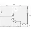 Casas Prefabricadas de Madera Talavera - 2 dormitorios - 45 m2 - PLANO