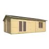 Casas Prefabricadas de Madera Lorca - 2 dormitorios - 36 m2 - VISTA FRONTAL