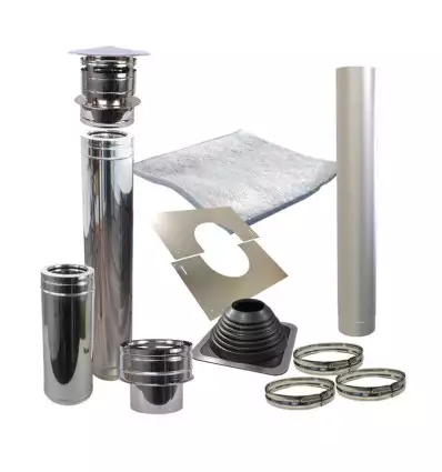 Kit extractor de gases para calentador de sauna de acero inoxidable 304