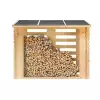 Leñeros de madera 238x182,4x115 - FRONTAL