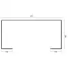 Cenador moderno Kristina - Techo plano - 560x284 cms - PLANO
