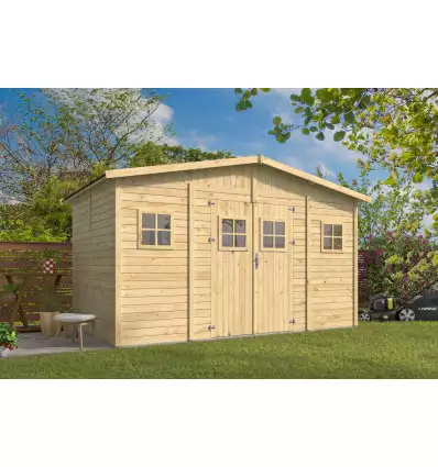 Cobertizo de madera Manresa - 10 m2 - Incoloro