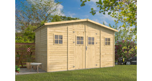 Cobertizo de madera Manresa - 10 m2 - Incoloro