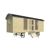 Casas de Madera Prefabricadas Manises - 14 m2 - Gypsy Caravan - Modelo Barby - FRONTAL