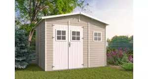 Cobertizo de madera Santurce - 7 m2 - Diáfana - Portada