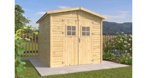 Cobertizo de madera Linares - 6 m2 - Diáfana - Portada