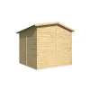 Cobertizo de madera Linares - 6 m2 - Diáfana - Trasera