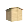 Cobertizo de madera Linares - 6 m2 - Diáfana - Trasera