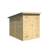 Anexo para cobertizo de madera - 4 m2 - Diáfano - Frontal