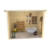 Anexo para cobertizo de madera - 4 m2 - Diáfano - Interior