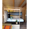 Casas de madera ROSE vista interior dormitorio