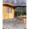 Casas de madera ROSE vista terraza