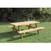 Mesas de jardin con bancos plegables - PORTADA