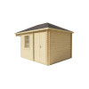 Casas prefabricadas de madera SIGRID - lateral con puerta