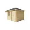Casas prefabricadas de madera SIGRID - lateral con puerta