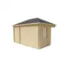 Casas prefabricadas de madera SIGRID - HOBYCASA lateral ventana