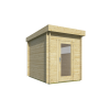 Caseta de madera ALTEA moderna - 200x300 cms - 40 mm - frontal