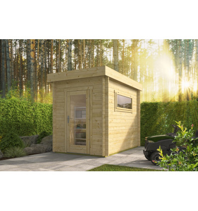 Caseta de madera ALTEA moderna - 200x300 cms - 40 mm - portada