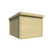 Caseta de madera para jardin BENICASIM - 300x400 cms - 40 mm - trasera