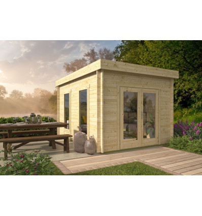 Caseta de madera para jardin BENICASIM - 300x400 cms - 40 mm - PORTADA