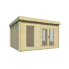Casetas para jardin PEÑISCOLA - 400x350 cms - 40 mm - frontal