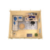 Casetas para jardin PEÑISCOLA - 400x350 cms - 40 mm - interior