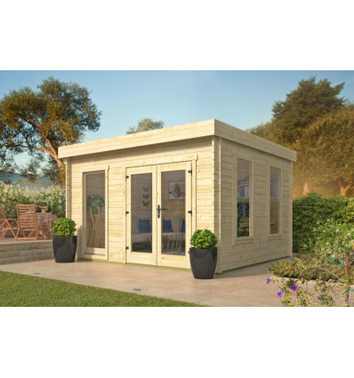 Casetas para jardin PEÑISCOLA - 400x350 cms - 40 mm - PORTADA