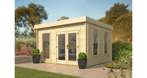 Casetas para jardin PEÑISCOLA - 400x350 cms - 40 mm - PORTADA