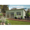 CASAS DE MADERA MODERNAS FLAT VERDE