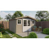 Caseta de madera JUHA 28MM - 400x300 cms gris