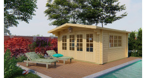 Casas de Madera Prefabricadas Alacuás - Diáfana - 18 m2 - Modelo Derby