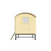 Mini casa sobre ruedas - render lateral izquierdo