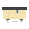 Mini casa sobre ruedas - render trasero