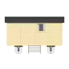 Mini casa sobre ruedas - render trasero