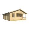 Cabaña de madera KAY - render frontal