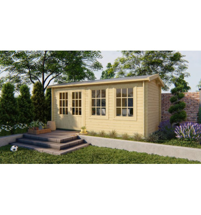Casas de madera modernas modelo Justine portada