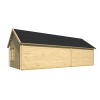 Casa de madera BIG BEN- HOBYCASA render trasero