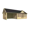 Casa de madera BIG BEN- HOBYCASA render frontal