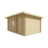 Casas de madera modernas modelo RHON trasero