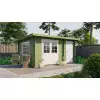 Casas de madera modernas modelo RHON portada verde