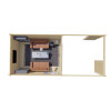 Casas de madera modernas con porche frontal HUELVA interior